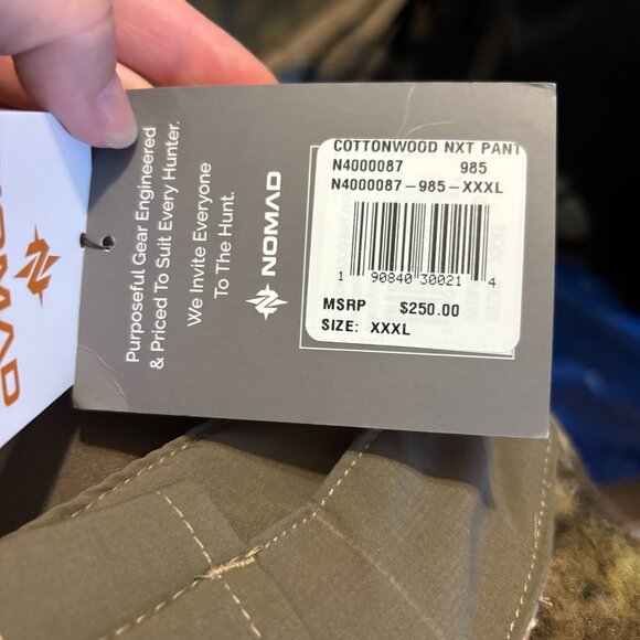 NWT Nomad Men's Cottonwood Nxt Pant | Hunting Pants W/Removable Suspenders XXXL - Picture 7 of 13